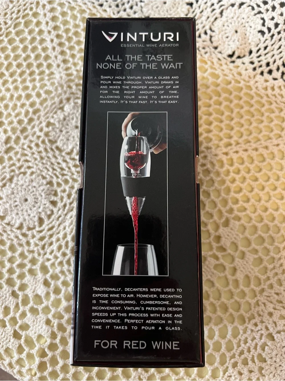 Vinturi Red Wine Aerator - Black